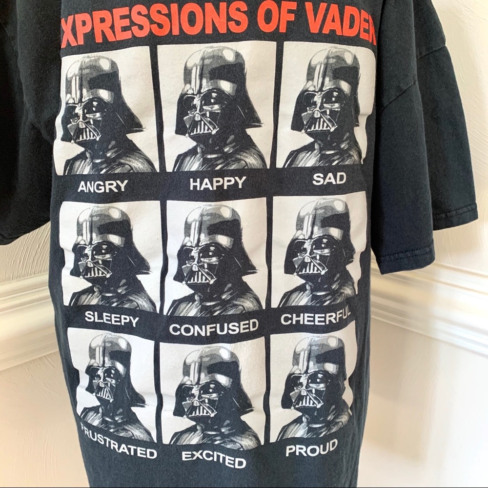Star Wars Expressions Of Vader Graphic Tee Shirt - image 3
